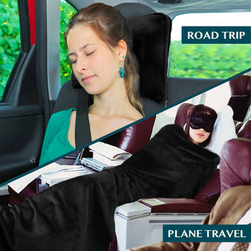 EverSnug Travel Blanket and Pillow - Premium Soft 2 in 1 Airplane Blanket  with Soft Bag Pillowcase, …See more EverSnug Travel Blanket and Pillow 