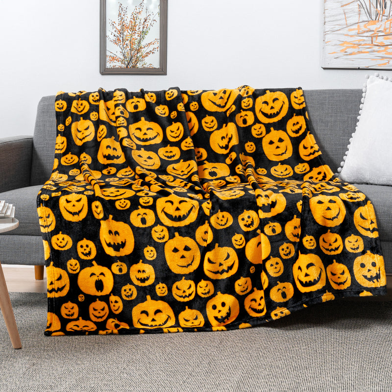 Halloween Fleece Throw Blanket