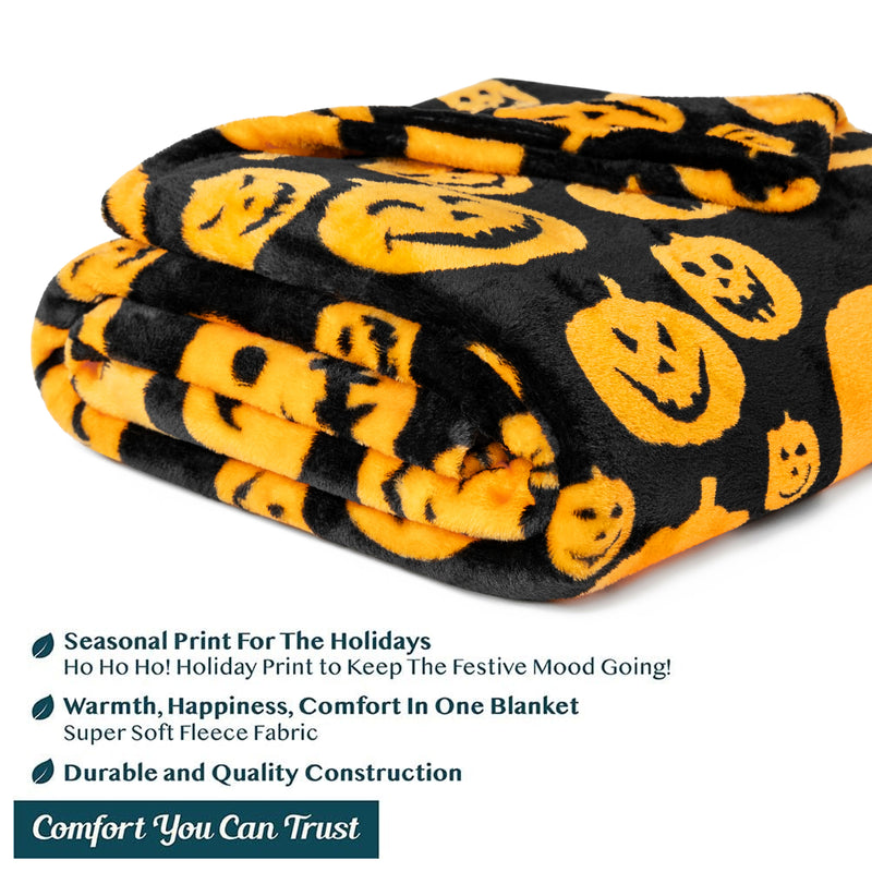 Halloween Fleece Throw Blanket