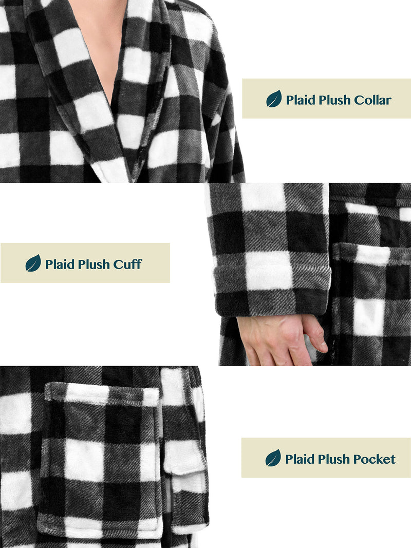 Men's Checkered Robe