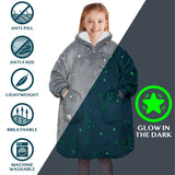 Kid's Chest Pocket Sherpa Hoodie Blanket - Patch Pocket