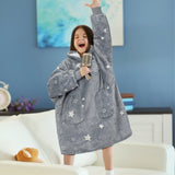 Kid's Chest Pocket Sherpa Hoodie Blanket - Patch Pocket