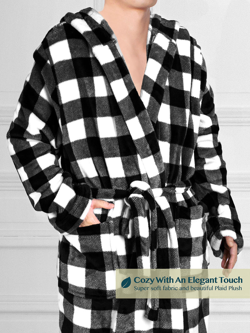 Men's Checkered Robe