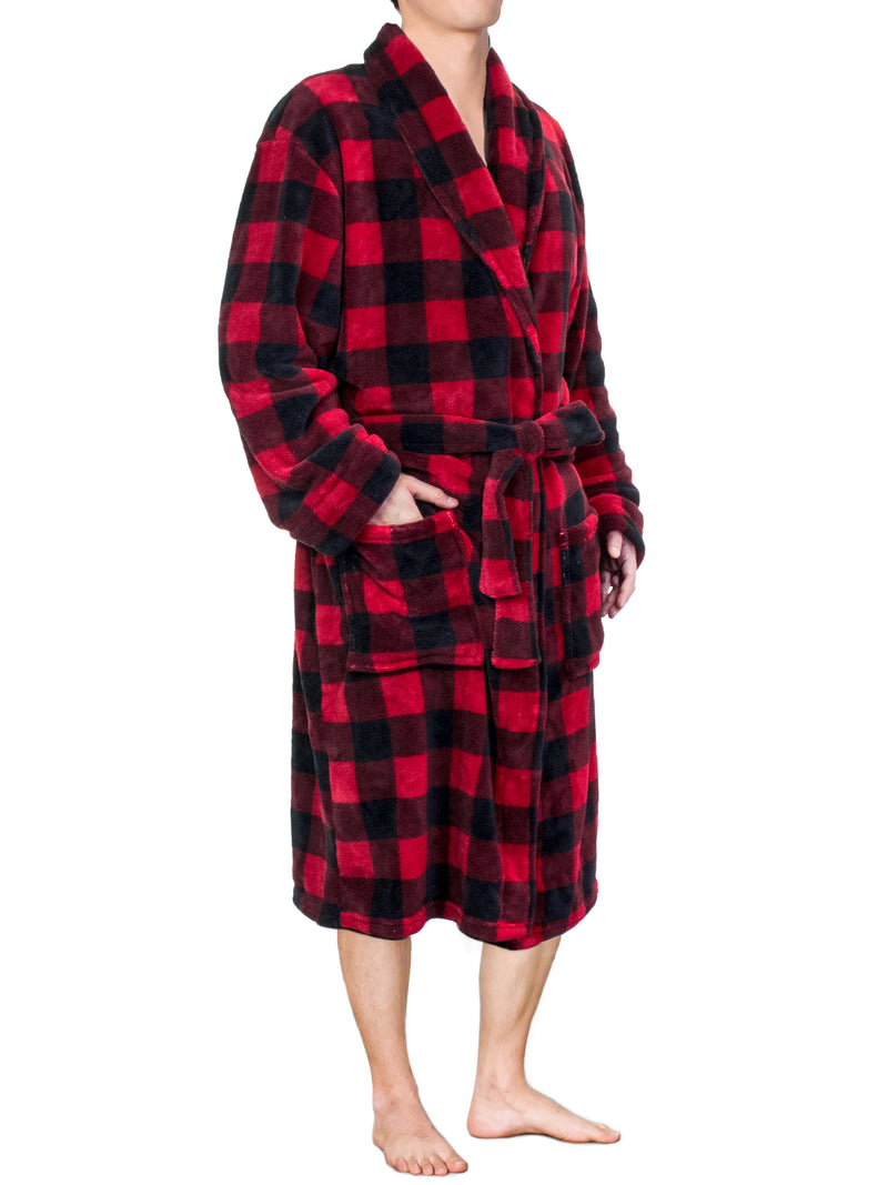 Men's Checkered Robe