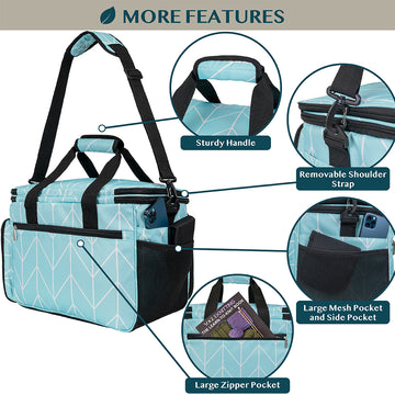 2022 Yarn Storage Bag with Paisley Oxford Cloth Organizer Bag for