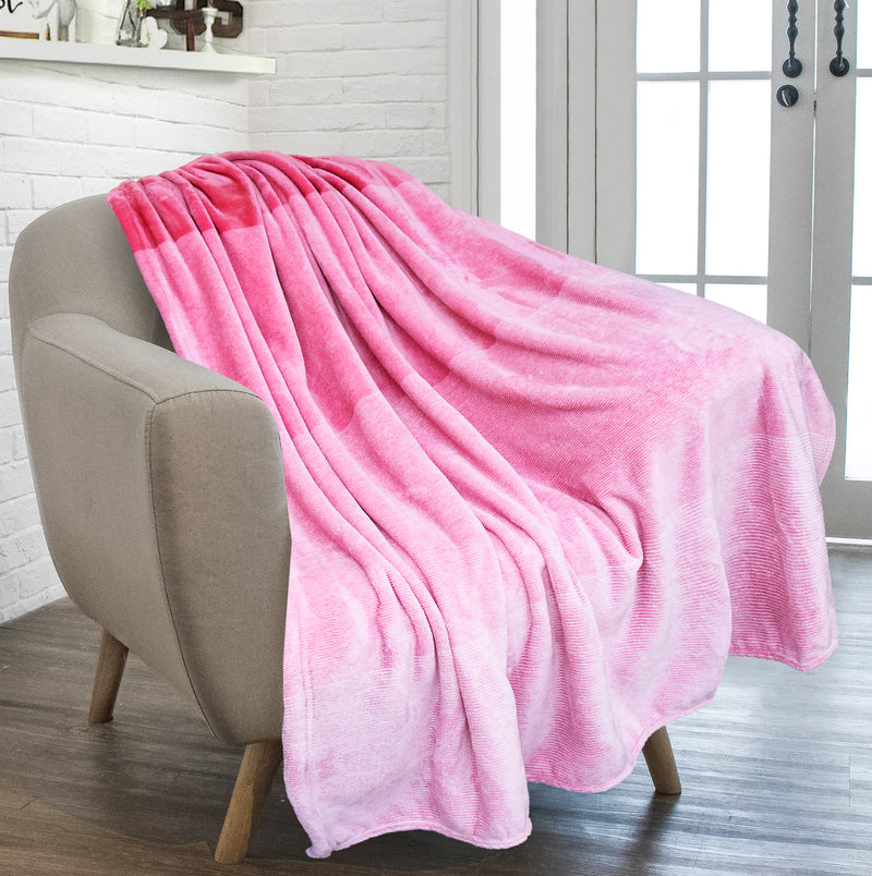 Gradient Ombre Fleece Blanket