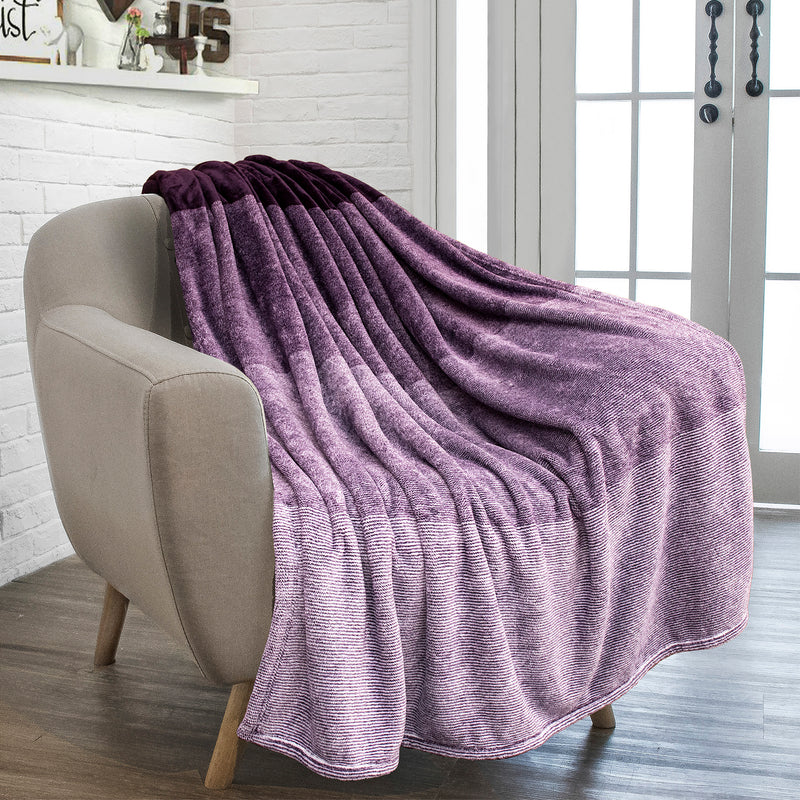 Gradient Ombre Fleece Blanket