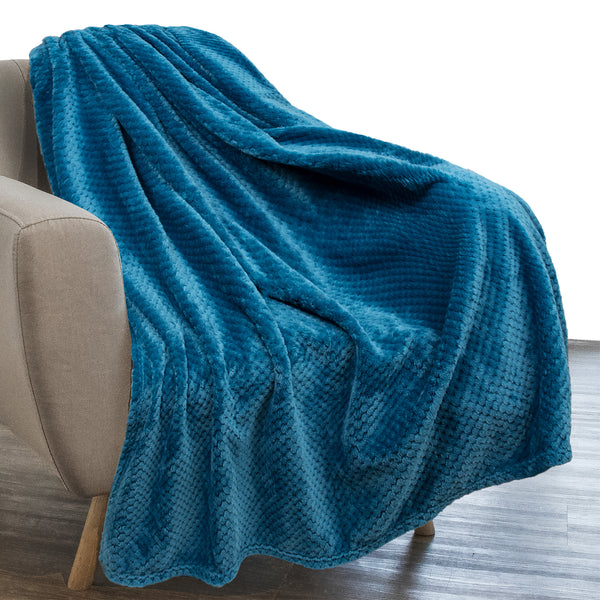 Waffle Textured Fleece Blanket PAVILIA