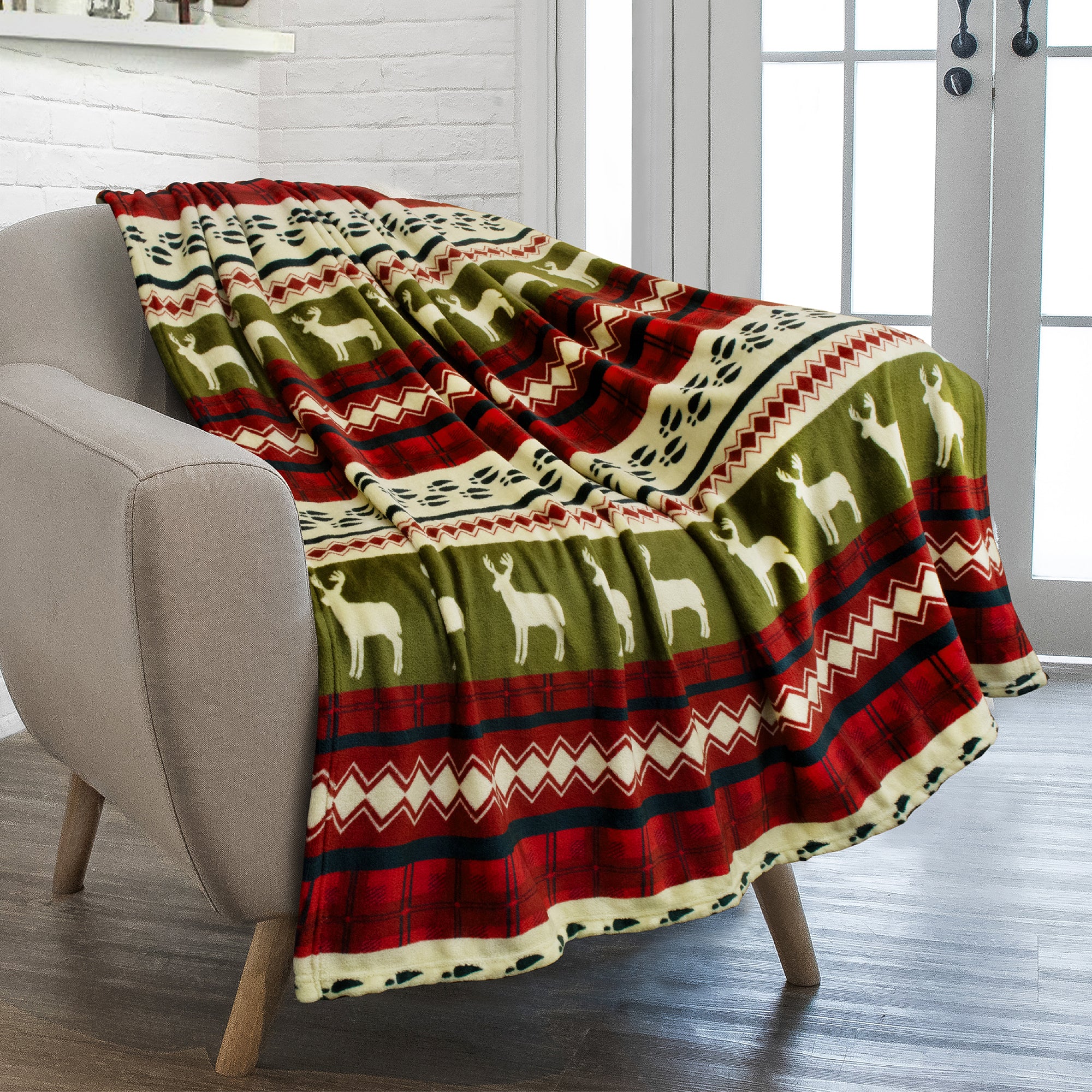 Christmas Fleece Throw Blanket PAVILIA