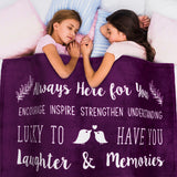 Love and Friendship Throw Blanket