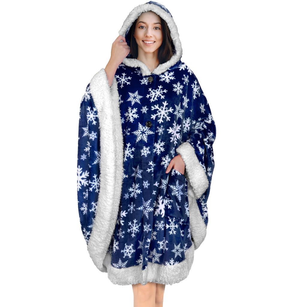 Angel Wrap Hoodie Sherpa Poncho Blanket – PAVILIA